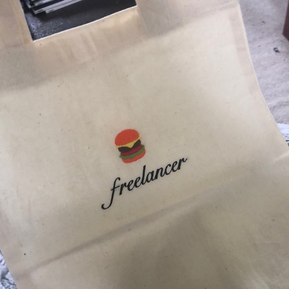 Freelancer Tote Bag NEW Custom Muji Embroidered